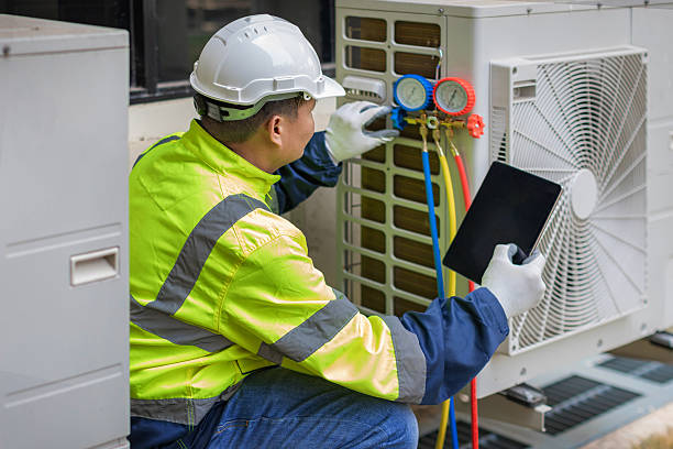 Professional Hvac Maintenance technician working in Chester Heights, PA